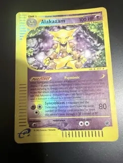 Pokemon Alakazam TCG Expedition Base Set 33/165 LP Raw English Pokemon Card - Image 2