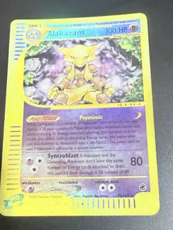 Pokemon Alakazam TCG Expedition Base Set 33/165 LP Raw English Pokemon Card - Image 3