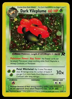 Pokemon Card - Dark Vileplume Team Rocket 13/82 Holo Rare - Image 1
