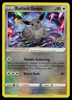 Pokemon Card - Radiant Eevee Sword & Shield Promo SWSH230 Holo Promo - Image 1