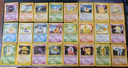Pokemon Base Set Fourth Print Partial Set 37 Cards Pikachu Beedrill 1999-2000 - Image 1