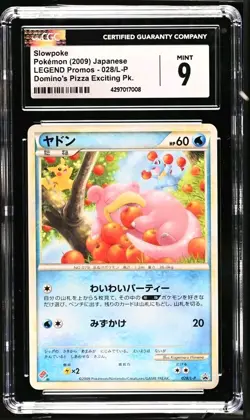 CGC 9 Slowpoke 028/L-P Domino's Pizza Promo Pokemon Card Japanese 2009 Mint - Image 1