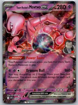 Team Rocket's Mewtwo ex 205 SV: Scarlet & Violet Promo Cards NM - Image 1