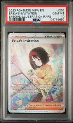 PSA 10 ERIKA'S INVITATION 203/165 | 151 English Full Art Graded Pokemon Card HK - Image 1