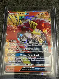 Pokemon Ho-Oh GX SM57 Sun & Moon Black Star Promo Card Near Mint Condition - Image 1