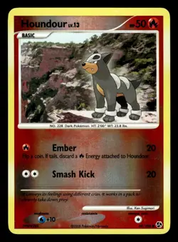 Houndour 69/106 Reverse Holo Great Encounters Pokemon Card - 1 - Image 1