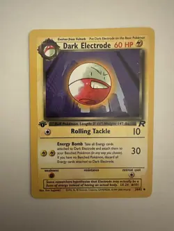 Dark Electrode 34/82 Team Rocket 1st Edition Pokemon Card LP+/NM WOTC 1999 - Image 1