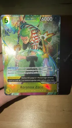 roronoa zoro OP14 / OP12-113 treasure rare exclusive french card NM - Image 4