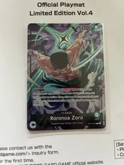Roronoa Zoro - OP12-020 (Playmat Limited Edition Vol.4) One Piece Promotion Card - Image 1