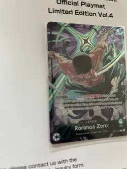 Roronoa Zoro - OP12-020 (Playmat Limited Edition Vol.4) One Piece Promotion Card - Image 2
