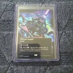 MTG Eldrazi Temple (0059) Borderless Foil NM-Mint, EOE - Image 1