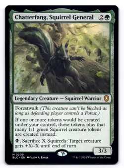 Chatterfang, Squirrel General NM Commander: Bloomburrow 209 MTG Regular - Image 1