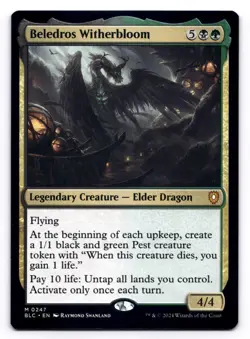 Beledros Witherbloom NM Commander: Bloomburrow 247 MTG Regular - Image 1