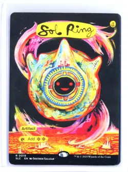 MtG SLC Sol Ring #19 Borderless Encyclopedia Countdown Secret Lair - Image 1