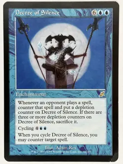 Decree of Silence MP Scourge 32/143 MTG Regular - Image 1