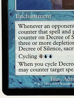 Decree of Silence MP Scourge 32/143 MTG Regular - Image 5