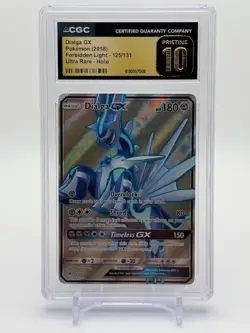 Pokemon Dialga GX #125/131 (2018) Forbidden Light Ultra Rare CGC PRISTINE 10! - Image 1