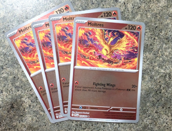 4x Moltres 014/094 REVERSE HOLO - PLAYSET x4 Phantasmal Flames Pokemon TCG PFL - Image 1