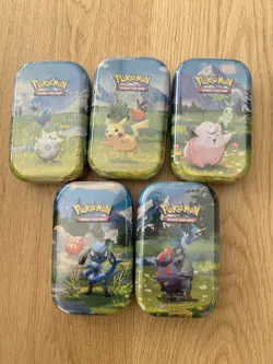 Pokemon TCG: Mega-Evolution Ascended Heroes | Sealed Mini Tins X5 ✅ - Image 1