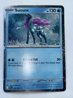 Suicune (Cosmos Holo) 026/094 Phantasmal Flames Promo Holo Pokemon TCG NM - Image 1