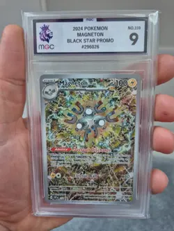 2024 Pokemon Magneton #159 Black Star Promo Elite Trainer Box Graded MGC 9 - Image 1