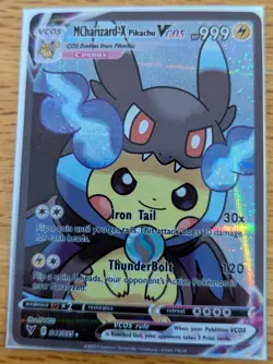 Pokemon Mega Charizard-X Pikachu Vcos Full Alt Art High Quality Near Mint - Image 1