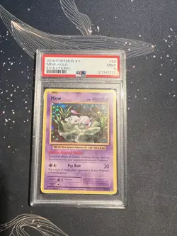 2016 POKEMON XY MEW-HOLO EVOLUTIONS PSA 9 - Image 1