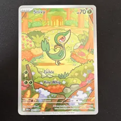 Pokemon Snivy 087/086 Sv: Black Bolt Illustration Rare Holo 70 HP English 2025 - Image 1