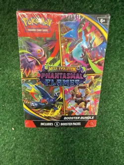 Pokemon Mega Evolution Phantasmal Flames Booster Bundle Sealed - Image 1