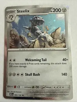 Pokemon Cosmos Holo - Steelix 093/132 - Perfect Order Blister Promo - NM - Image 1