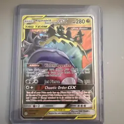Naganadel & Guzzlord GX 158/236 Cosmic Eclipse NM Ultra Rare Pokemon Card - Image 1