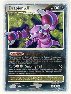 Drapion LV.X MP 123/127 Platinum Pokemon TCG Holo - Image 1