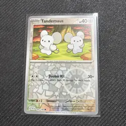 Tandemaus 160/198 Common Scarlet & Violet Pokemon Reverse Holo Near Mint - Image 1