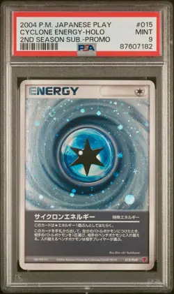 PSA 9 - Cyclone Warp Boost Energy /PLAY 2nd Season Sub Promos - Pokemon - Image 2