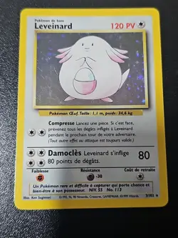 Pokemon TCG French Chansey Leveinard 3/102 French Base Set Holo Unplayed - Image 1