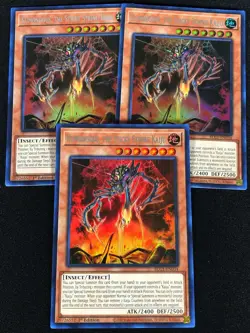Yugioh Humongous The Sticky String Kaiju BLC1-EN034 1ST ULTRA x3 (NM) - Image 1