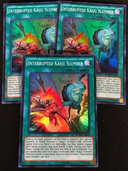 Yugioh Kaiju Interrupted Slumber BOSH-EN089 1ST Super x3 (NM) - Image 1
