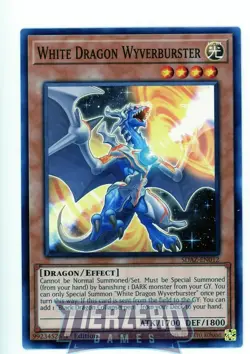 Yugioh White Dragon Wyverburster SDAZ-EN012 Common AMERICAN PRINT 1st Edition - Image 1