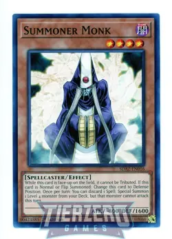Yugioh Summoner Monk SDAZ-EN016 Common AMERICAN PRINT 1st Edition - Image 1