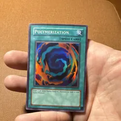 Konami Polymerization LOB-059 Unlimited Holo Super Rare Yu-Gi-Oh! TCG Reprint NM - Image 1