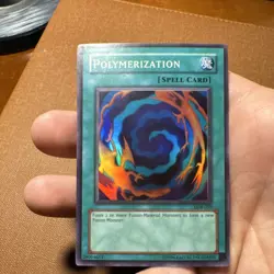 Konami Polymerization LOB-059 Unlimited Holo Super Rare Yu-Gi-Oh! TCG Reprint NM - Image 3