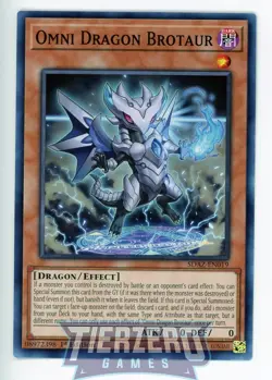 Yugioh Omni Dragon Brotaur SDAZ-EN019 Common AMERICAN PRINT 1st Edition - Image 1
