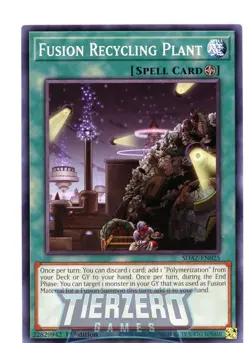 Yugioh Fusion Recycling Plant SDAZ-EN025 Common AMERICAN PRINT 1st Edition - Image 1