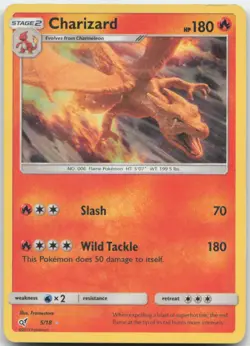 Charizard 5/18 Detective Pikachu Pokemon Card MP - Image 1