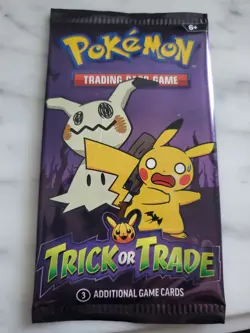 Pokemon TCG Trick or Trade BOOster Mini Booster 2023 Halloween Promo Holo Card - Image 1