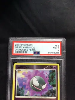 Pokemon Cards: Diamond and Pearl Reverse Holo: Gastly 82/130 PSA 9 - Image 3