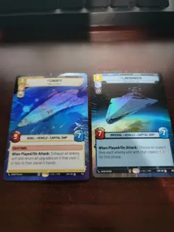 Star Wars Unlimited Hyper Foil Lot 16 cards Set 7 A Lawless Time (LAW) Liberty! - Image 1