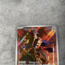 Pokemon TCG Zamazenta Full Art Illustration Rare Card 201/182 Destined Rivals NM - Image 2