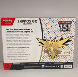 Pokemon Scarlet & Violet 151 Zapdos EX Kit Promo & Oversize Card Booster Packs - Image 2