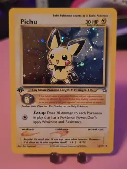 Pichu 12/111 Neo Genesis Holo Rare 1st Edition Pokemon TCG Card - Image 5